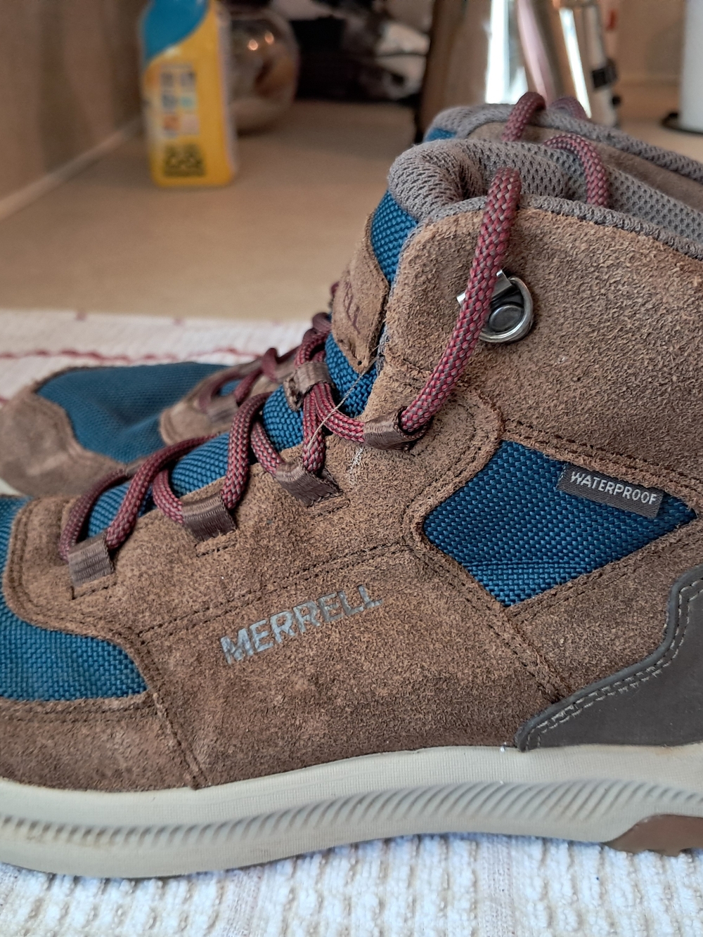Merrell Ontario 85 Waterproof Mid Hiking Boots Dragonfly Colorway Womens 7.5